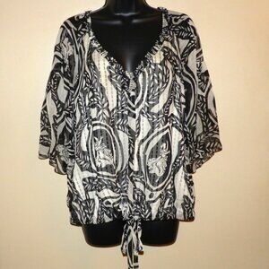 Diane Von Furstenberg Silk V-Neck Blouse